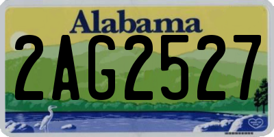 AL license plate 2AG2527