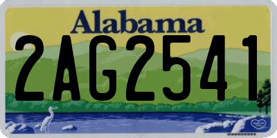 AL license plate 2AG2541