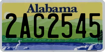 AL license plate 2AG2545