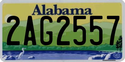 AL license plate 2AG2557