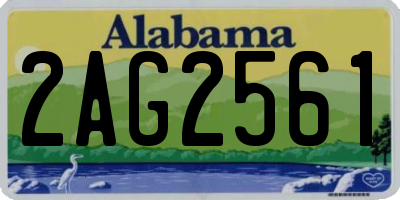 AL license plate 2AG2561
