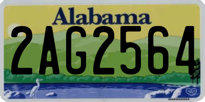 AL license plate 2AG2564