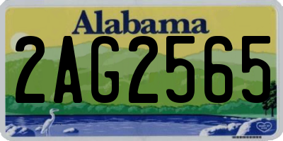 AL license plate 2AG2565