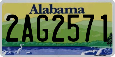 AL license plate 2AG2571