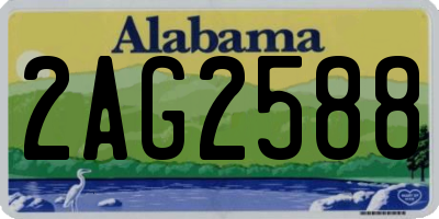 AL license plate 2AG2588