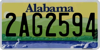 AL license plate 2AG2594