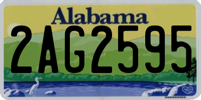 AL license plate 2AG2595
