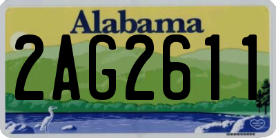 AL license plate 2AG2611