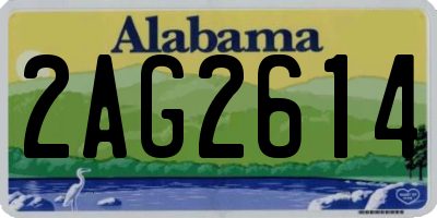 AL license plate 2AG2614