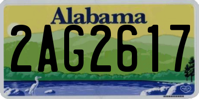 AL license plate 2AG2617