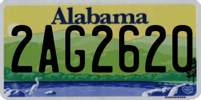 AL license plate 2AG2620