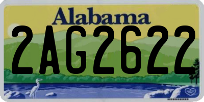 AL license plate 2AG2622