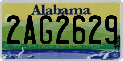 AL license plate 2AG2629