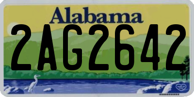 AL license plate 2AG2642