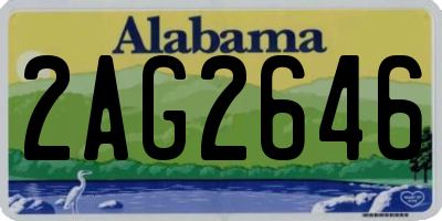 AL license plate 2AG2646