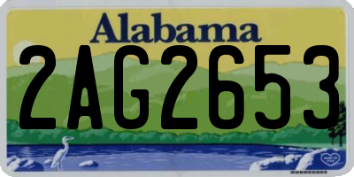 AL license plate 2AG2653