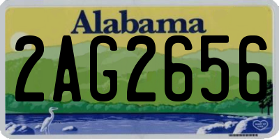AL license plate 2AG2656