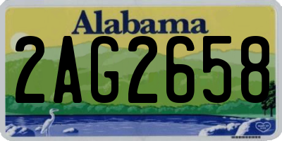AL license plate 2AG2658