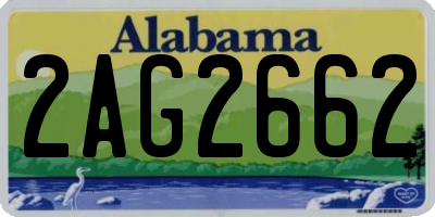 AL license plate 2AG2662