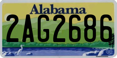 AL license plate 2AG2686