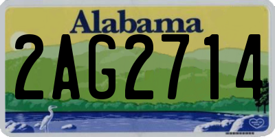 AL license plate 2AG2714