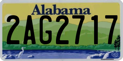 AL license plate 2AG2717