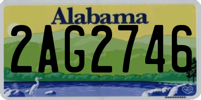 AL license plate 2AG2746