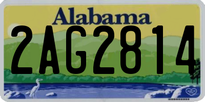 AL license plate 2AG2814