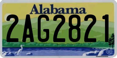 AL license plate 2AG2821