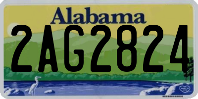 AL license plate 2AG2824