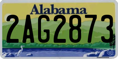 AL license plate 2AG2873