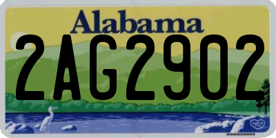 AL license plate 2AG2902