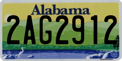 AL license plate 2AG2912