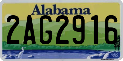 AL license plate 2AG2916