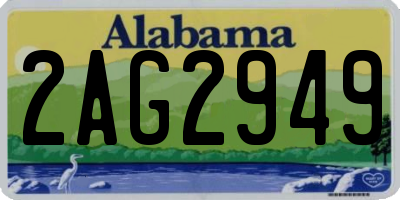 AL license plate 2AG2949