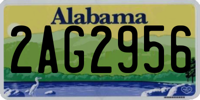 AL license plate 2AG2956