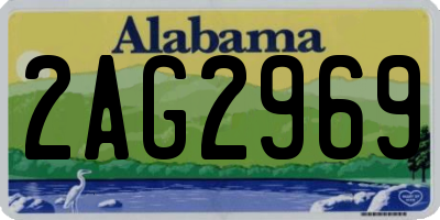 AL license plate 2AG2969
