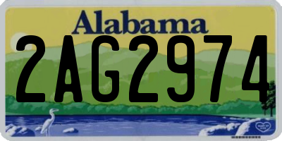 AL license plate 2AG2974