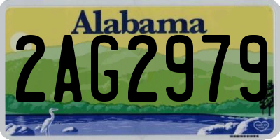 AL license plate 2AG2979