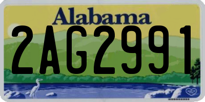 AL license plate 2AG2991