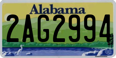 AL license plate 2AG2994