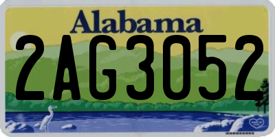 AL license plate 2AG3052