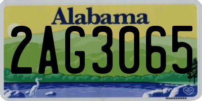 AL license plate 2AG3065