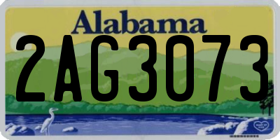 AL license plate 2AG3073
