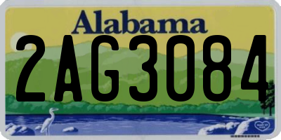 AL license plate 2AG3084