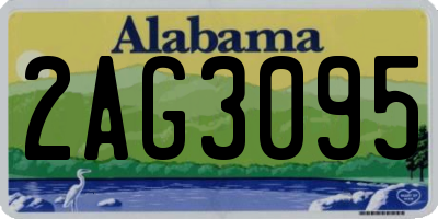 AL license plate 2AG3095