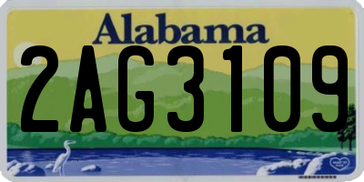 AL license plate 2AG3109