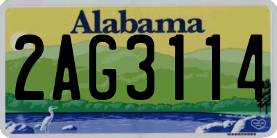 AL license plate 2AG3114