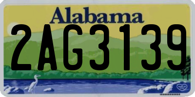 AL license plate 2AG3139