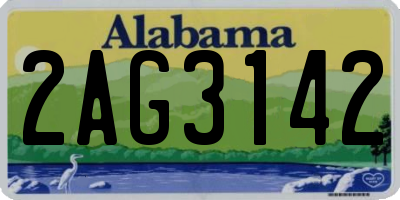 AL license plate 2AG3142
